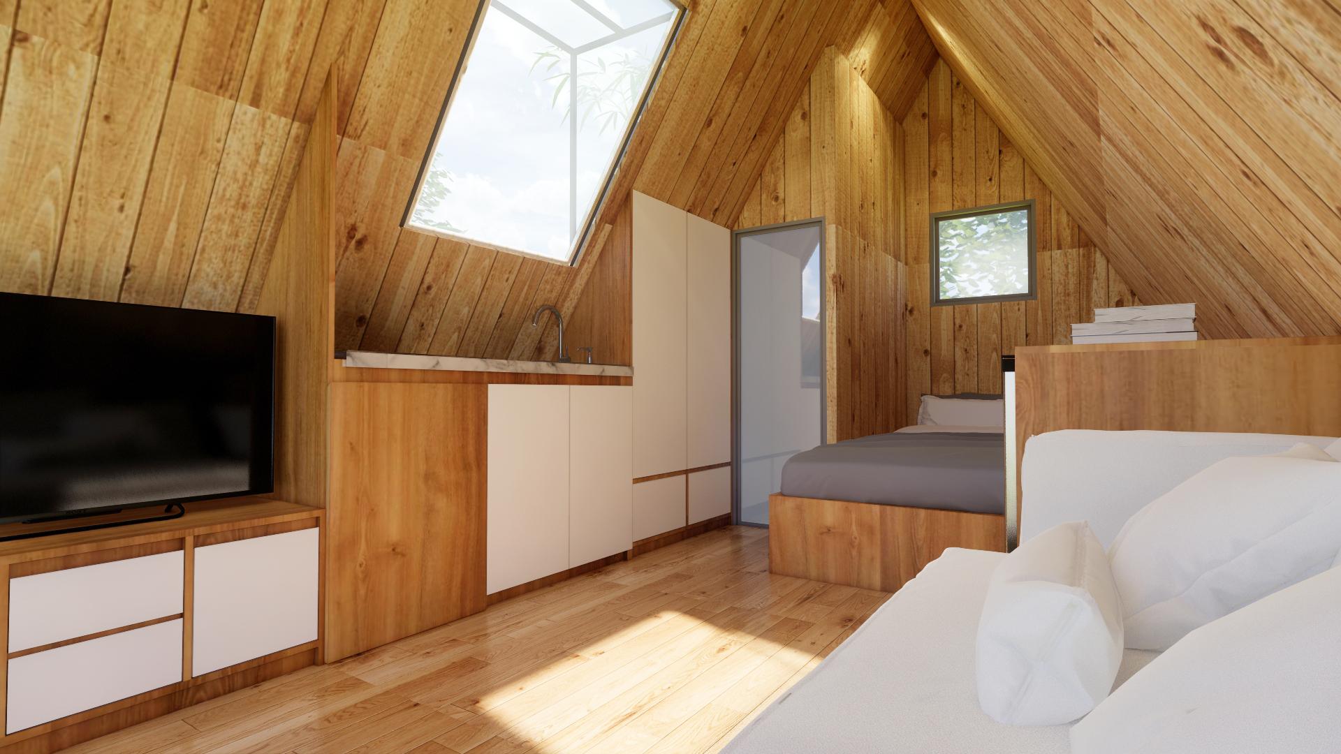 Ngôi nhà di động 15m2 càng nhìn càng thấy đẹp