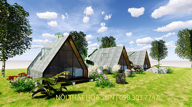 Nhà gỗ di động cho homestay với chi phí thấp cho người ít vốn